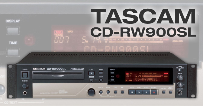 TASCAM】業務用CDレコーダー〈CD-RW900SL〉録音・再生確認済+