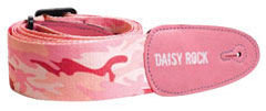 Daisy Rock; Guitar Strap; Pink Camoflage
