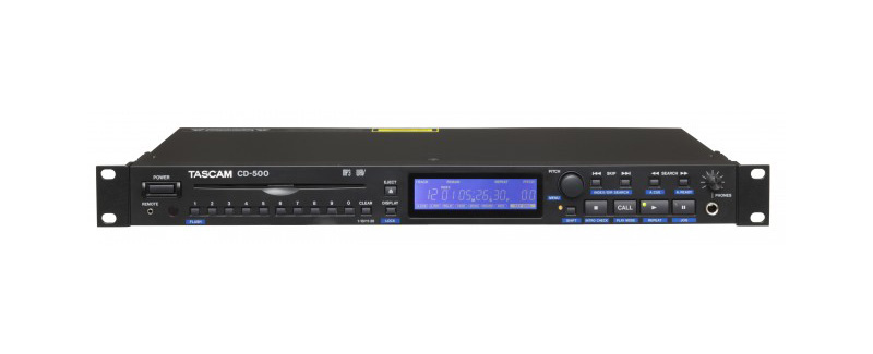 CD-500 | Single-rackspace CD Player | TASCAM | International Website