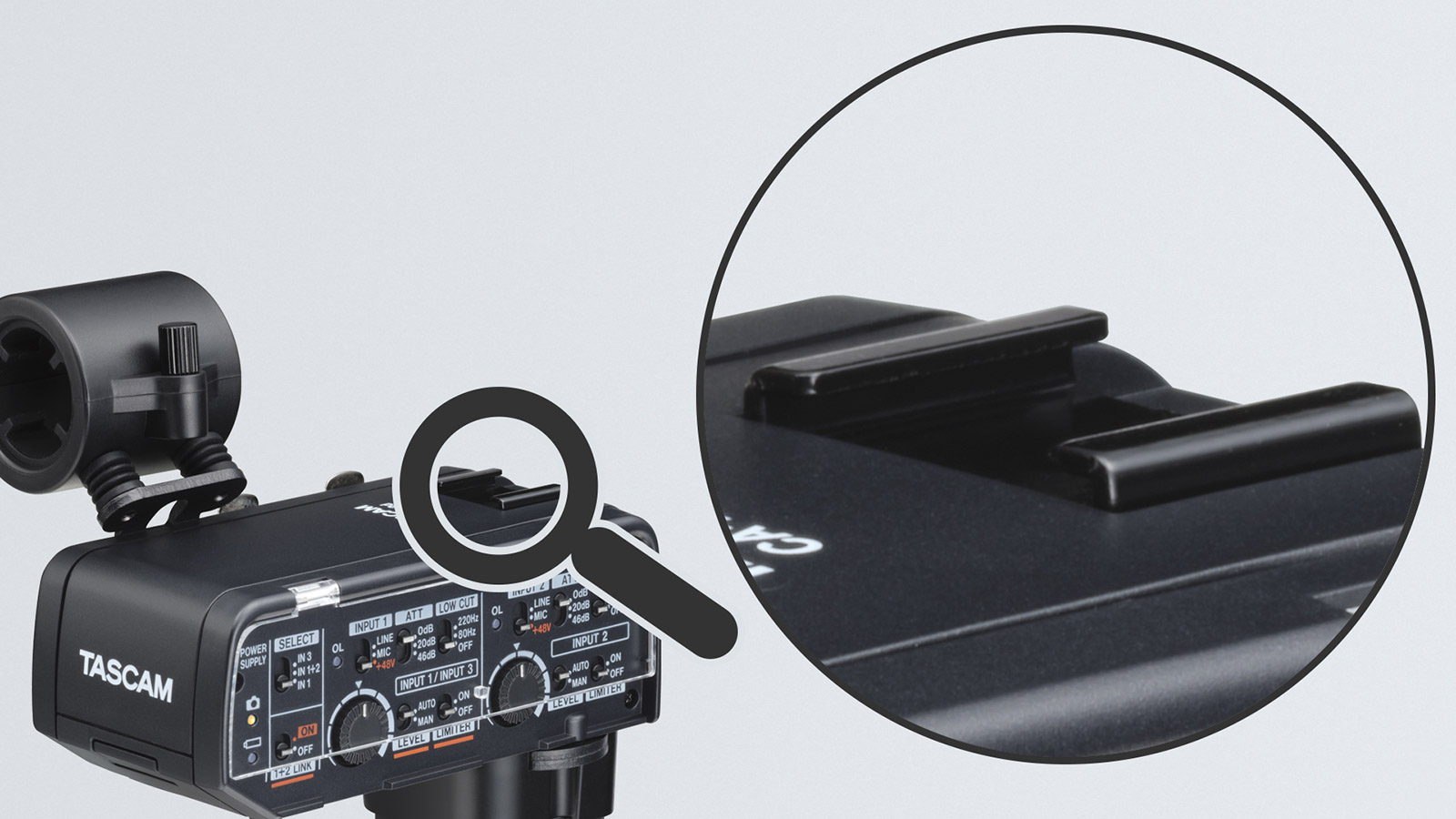 大人気商品 TASCAM(タスカム) CA-XLR2d-F ミラーレスカメラ対応XLRマイクアダプター(富?フイルムキット) 2チャンネルミキサー/プリ 