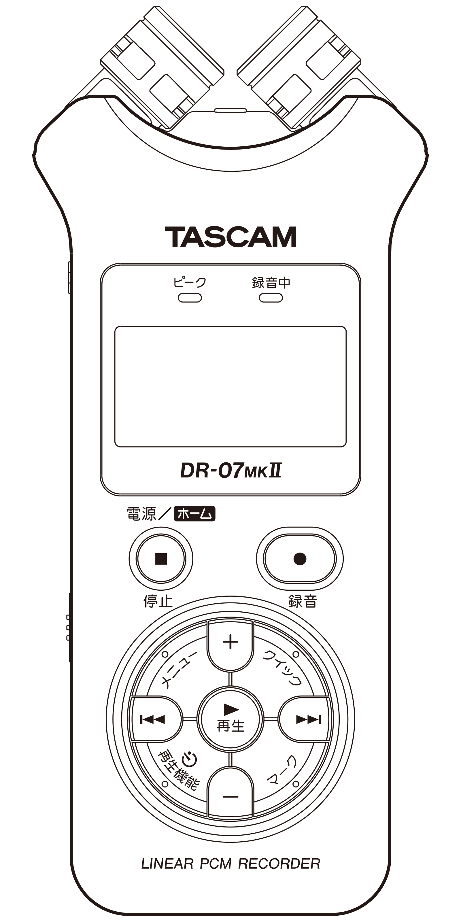 DR-07MKII | 製品トップ | TASCAM (日本)