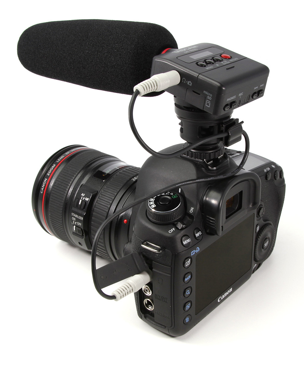 DR-10SG | ショットガンマイク搭載カメラ用オーディオレコーダー
