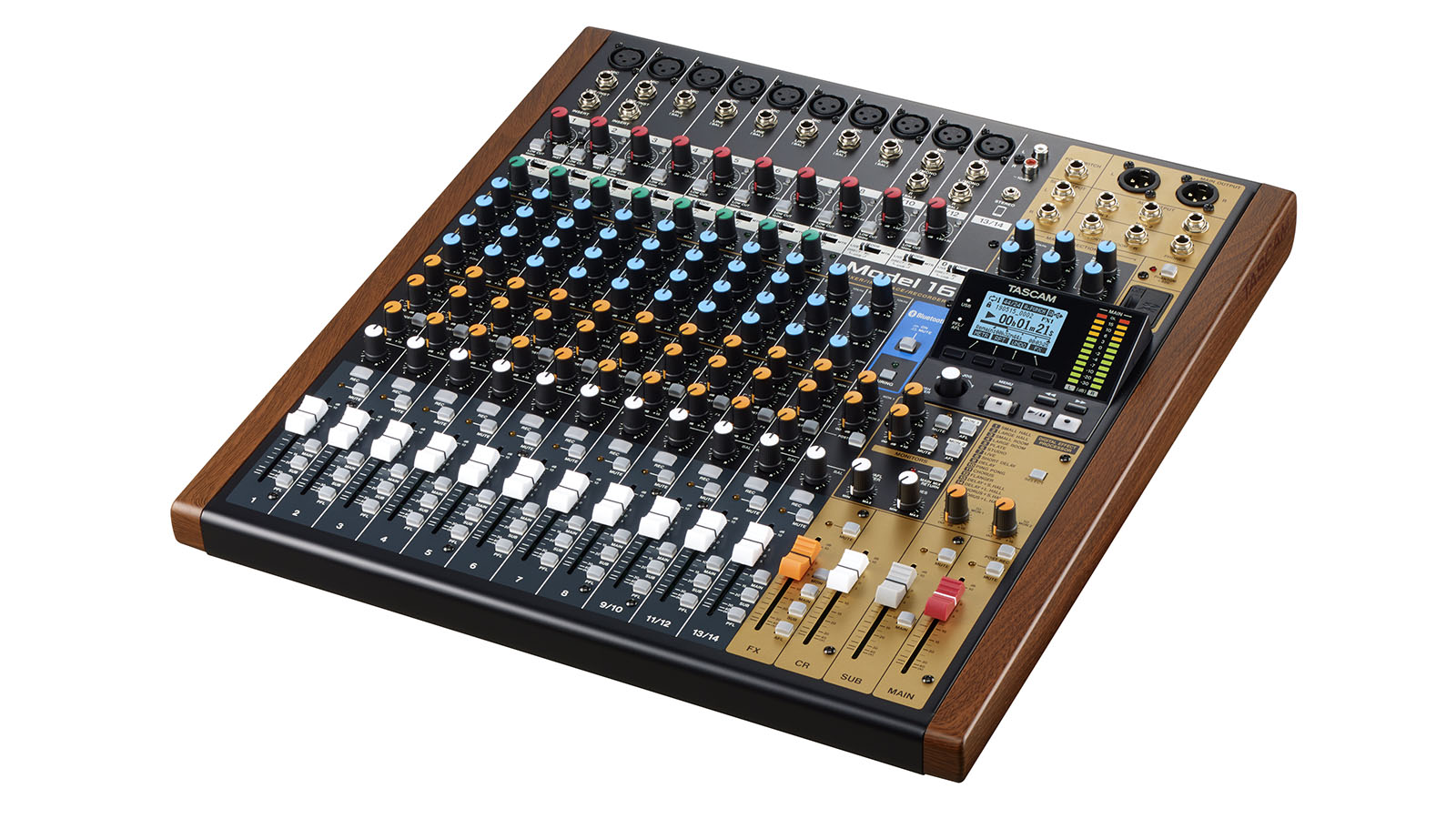 Model 16 | 16-TRACK LIVE RECORDER & MIXING CONSOLE WITH AUDIO 