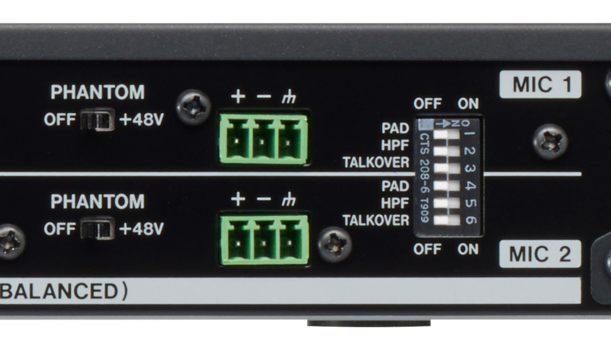 Dual Mic Inputs with Euroblock Connectors