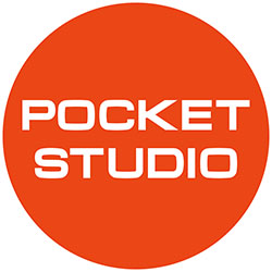 楽曲制作用マルチトラックレコーディングアプリ『POCKETSTUDIO』ロゴ