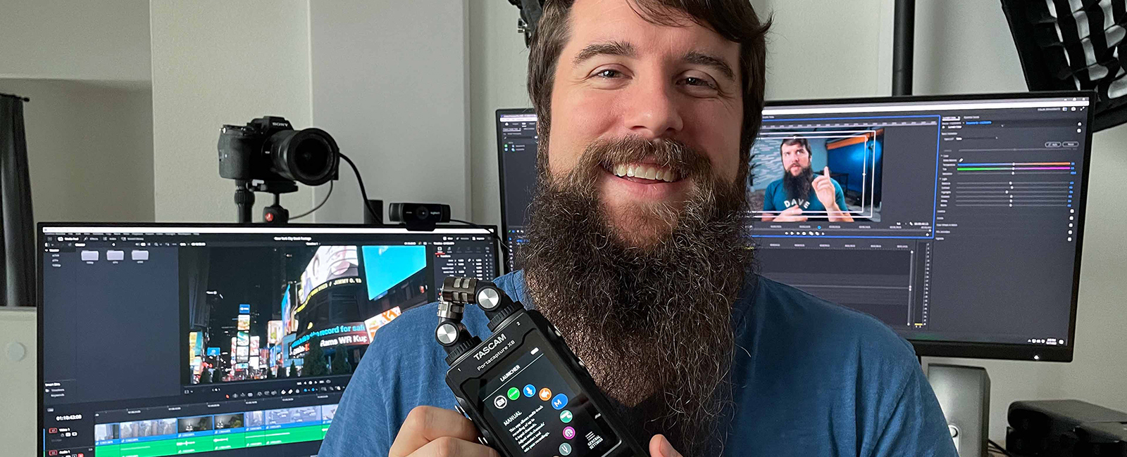 The TASCAM Portacapture X8 Multi-track Handheld Recorder Brings Creative Opportunity to Matt Johnson