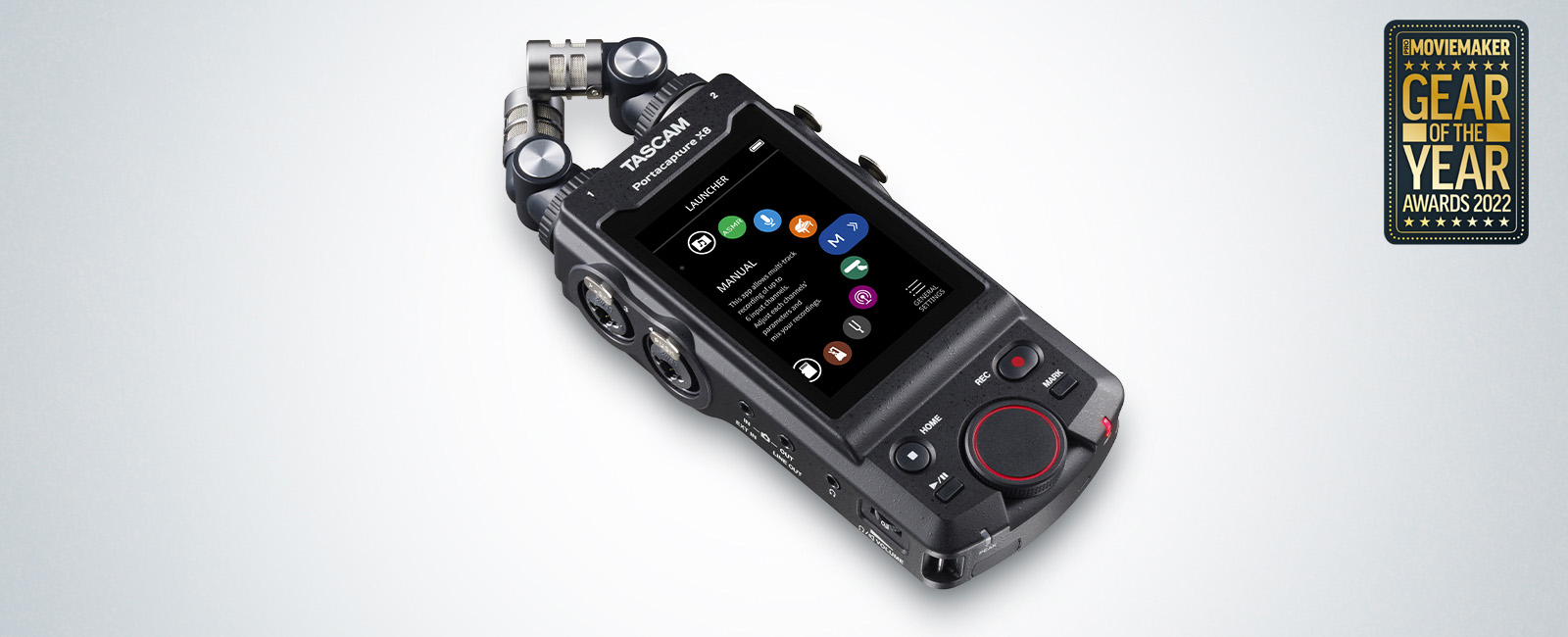 TASCAM Portacapture X8 Receives Pro Moviemaker's Gear of the Year Award