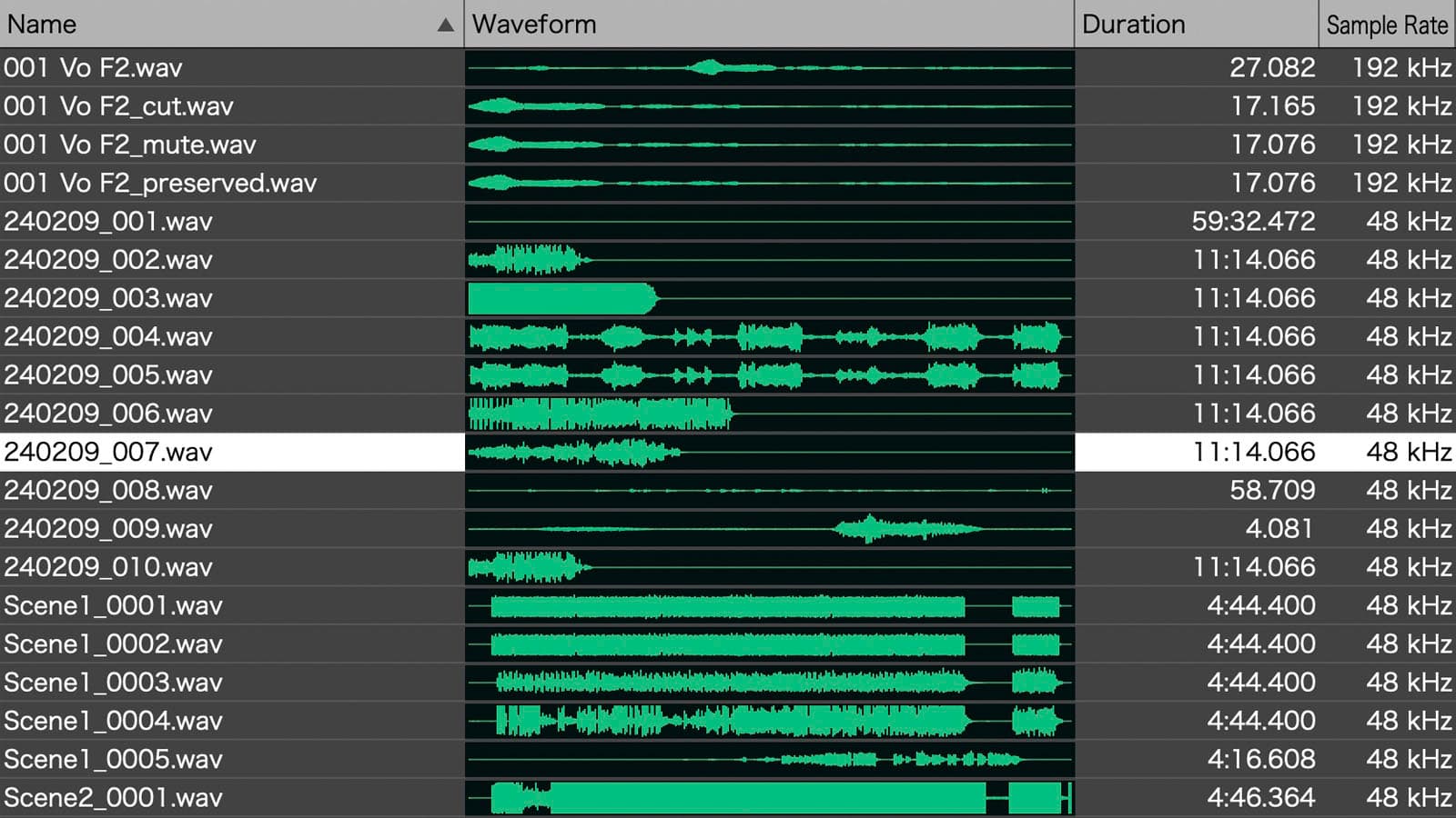 TASCAM Audio File Manager