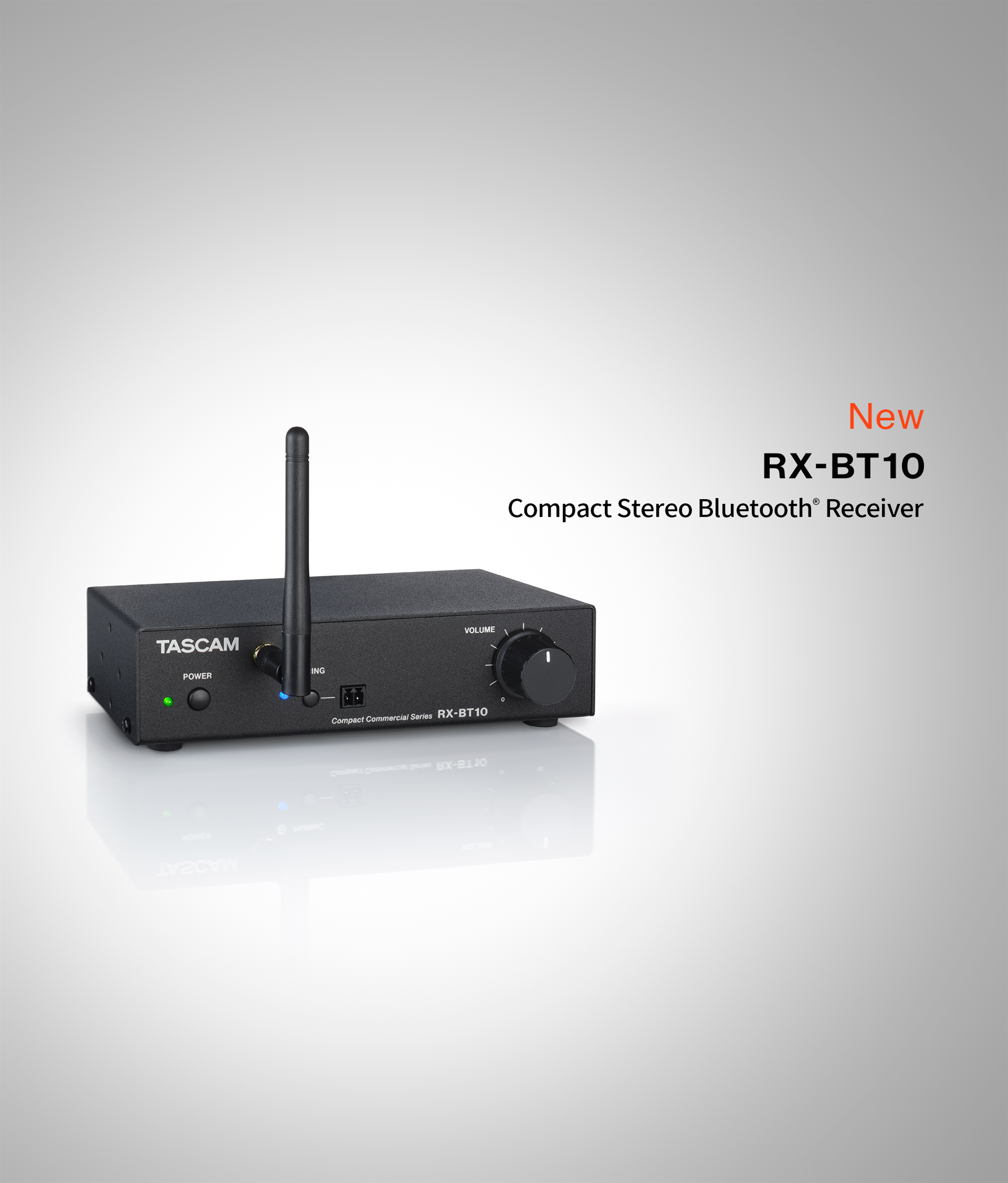 Bluetooth®を既存の音響システムに簡単に追加。コンパクトサイズでXLRバランス出力を備えた業務用ステレオBluetooth®オーディオレシーバー『RX-BT10』を新発売