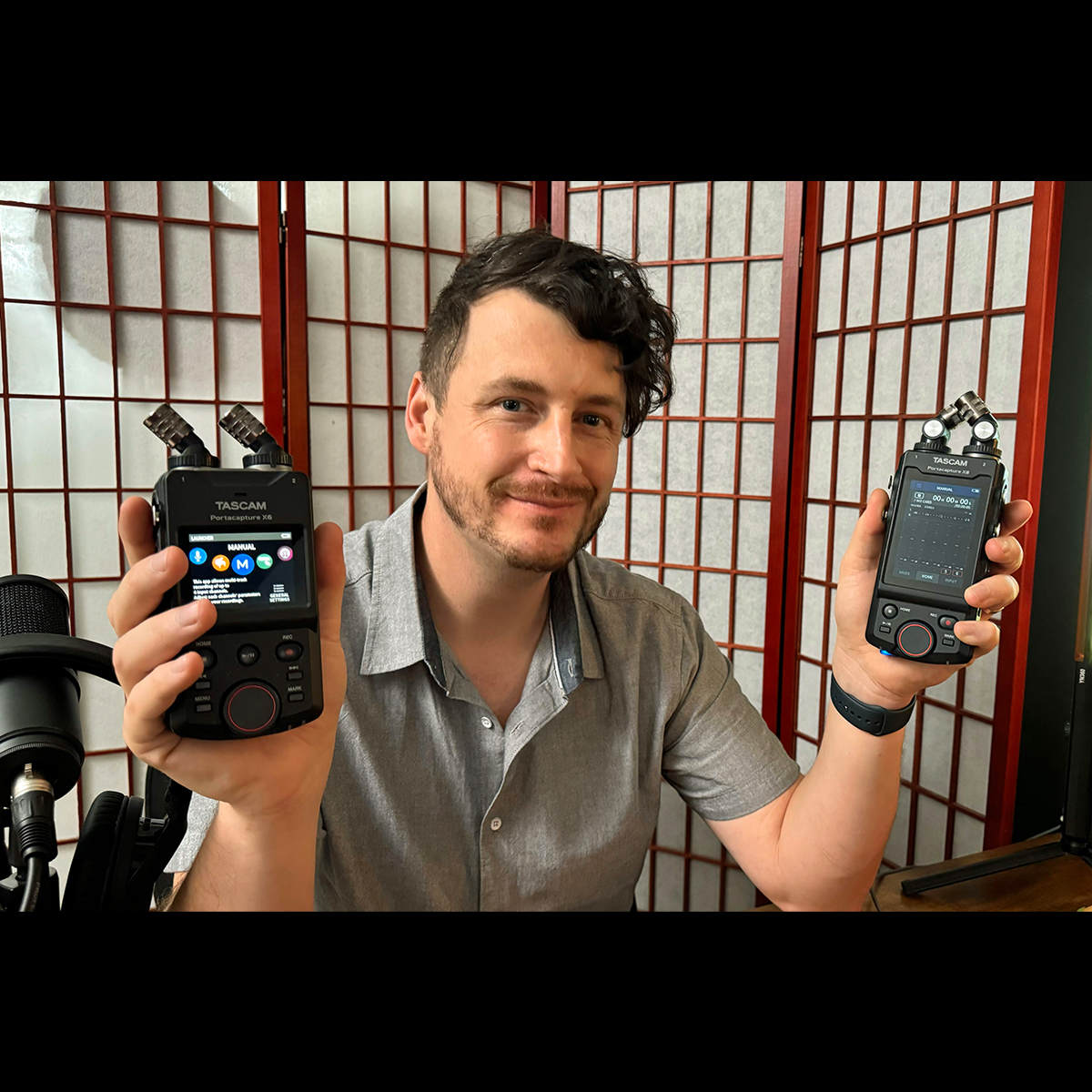Las grabadoras portátiles TASCAM Portacapture X8 y X6  ayudan a Michael Fitzgerald a capturar sonido fácilmente