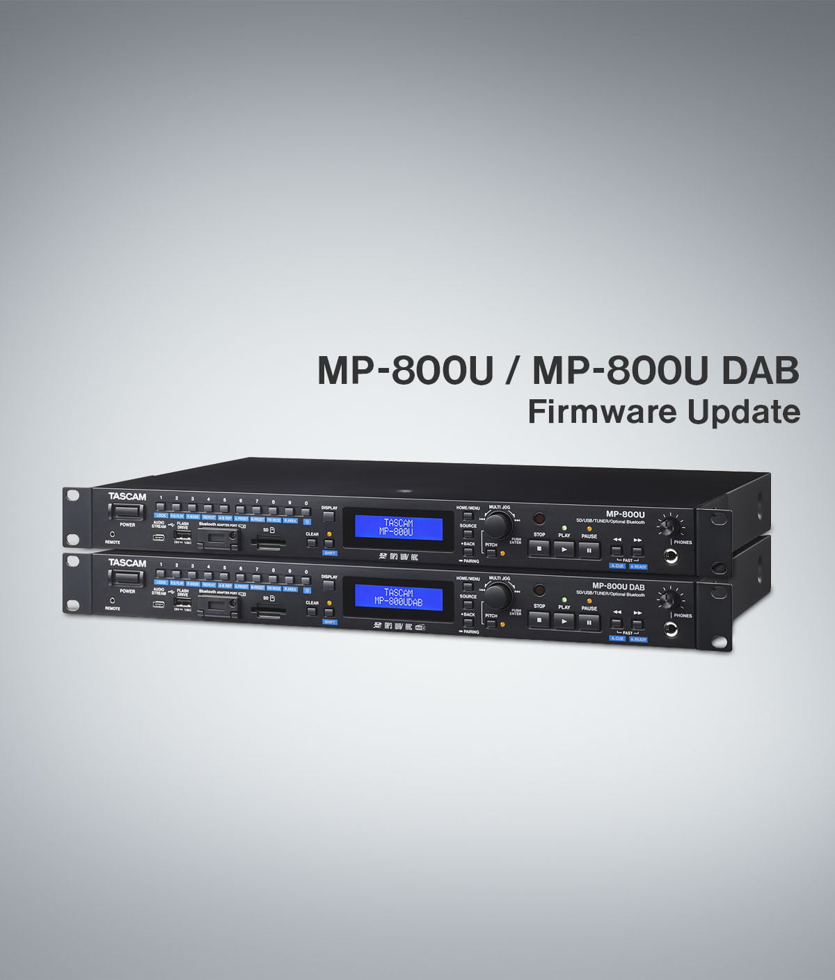 MP-800U and MP-800U DAB - New Upgraded Version 1.10 of Firmware Released
