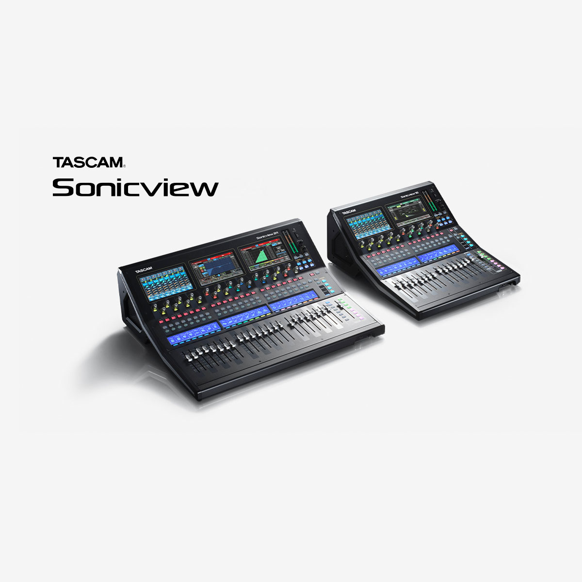 デジタルミキサー『TASCAM Sonicview 24』および『TASCAM Sonicview 16』の最新ファームウェア V1.5をリリース 放送に必要な各種機能を追加・スナップショットリコールを高速化