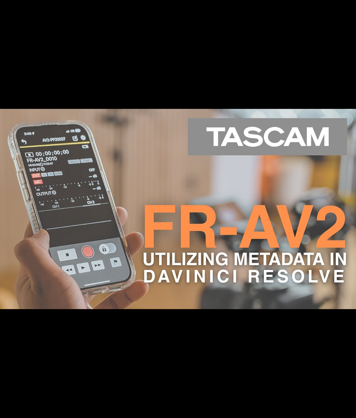 FR-AV2 - DaVinci Resolveでメタデータを活用する