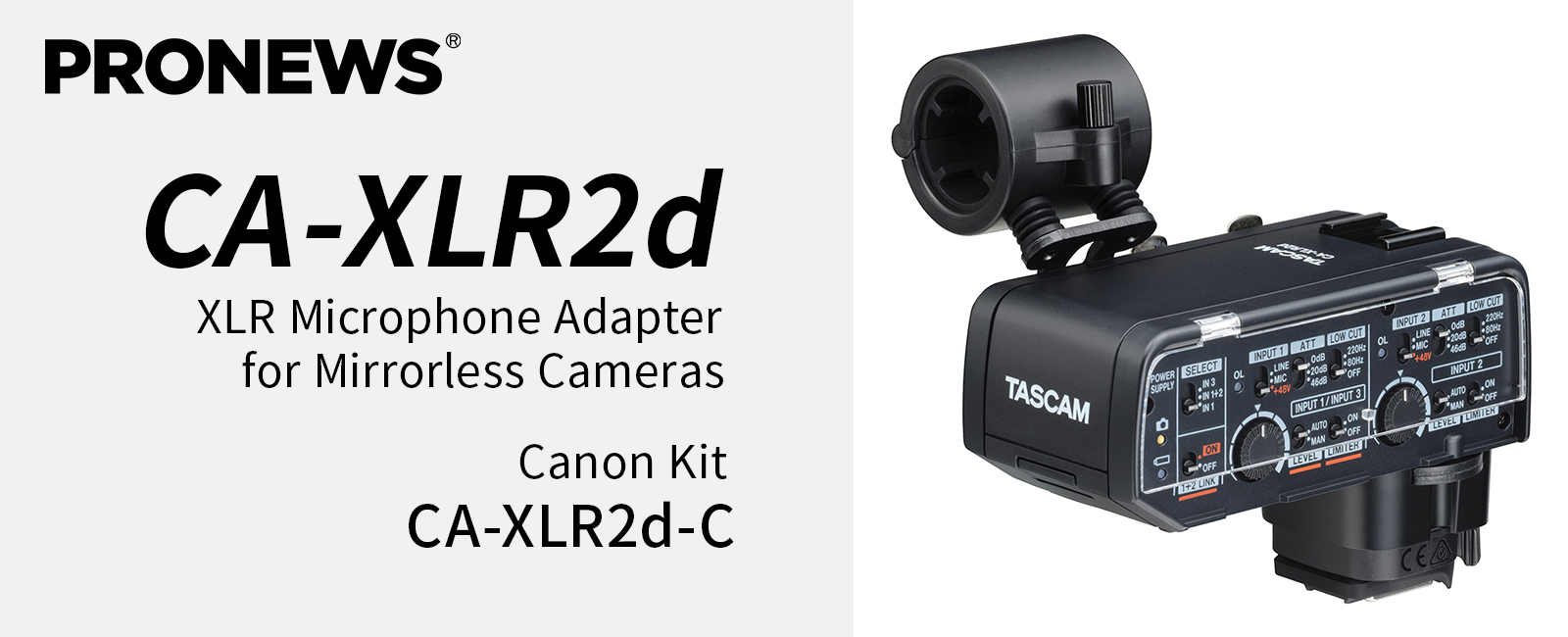「CA-XLR2d」動画レビュー！カメラマンが語るミラーレスカメラ対応のXLRマイクアダプターを使う意義とは