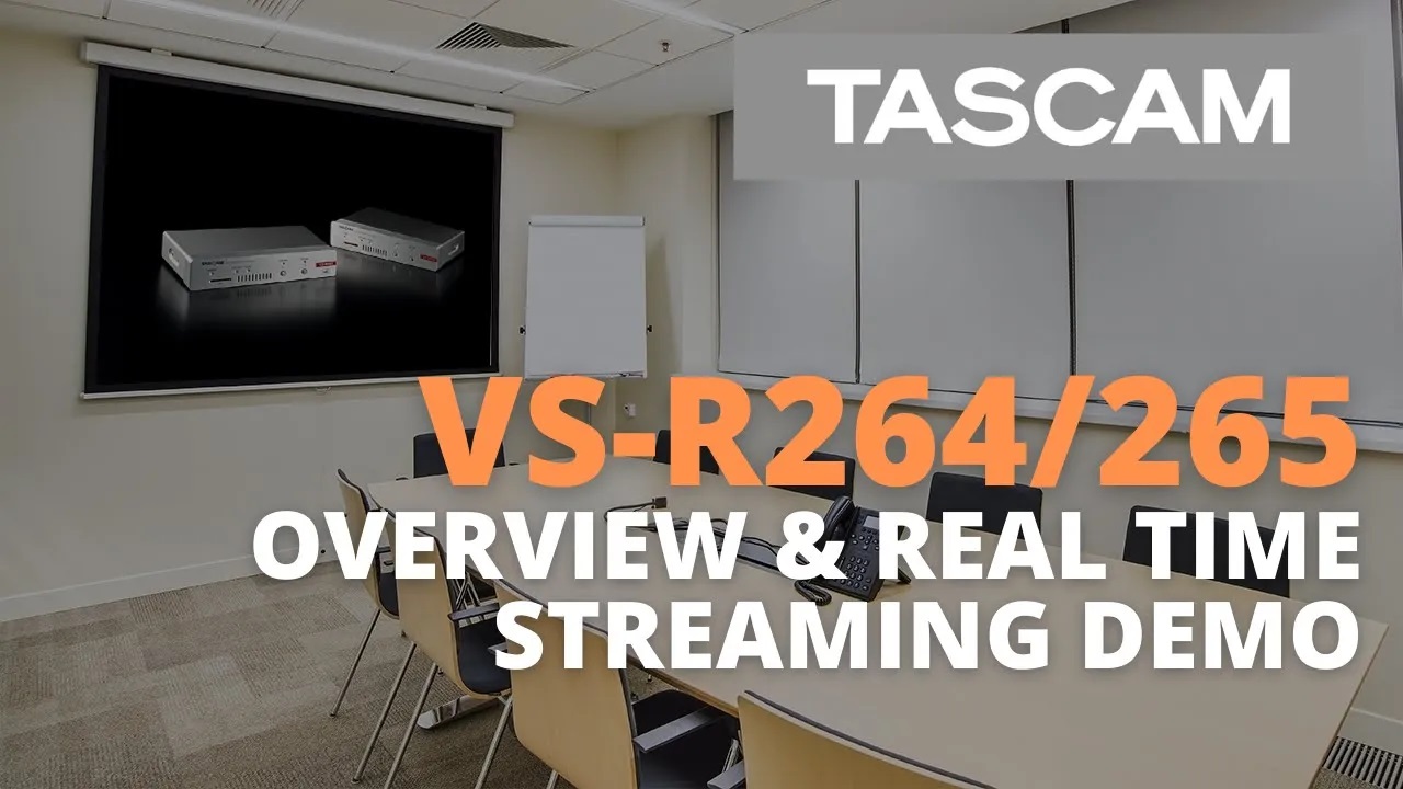 TASCAM VS-R264/265 - Livestream/Streaming Overview and Real Time YouTube Demonstration