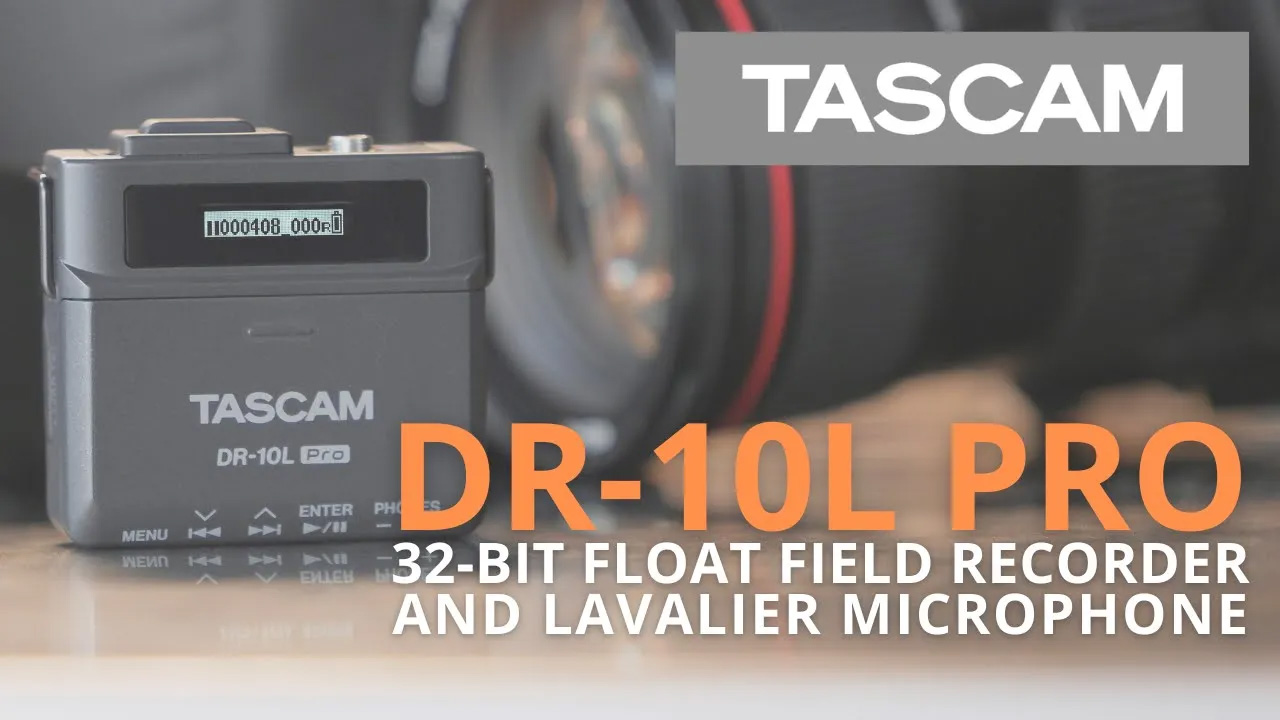 DR-10L Pro 32-bit Float Field Recorder and Lavalier Mic Combo