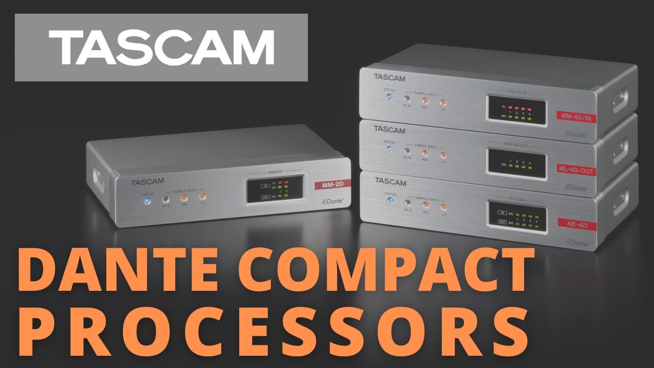 TASCAM Dante Compact Processors | Audio Routing Solutions for Pro Contractor AV Installations