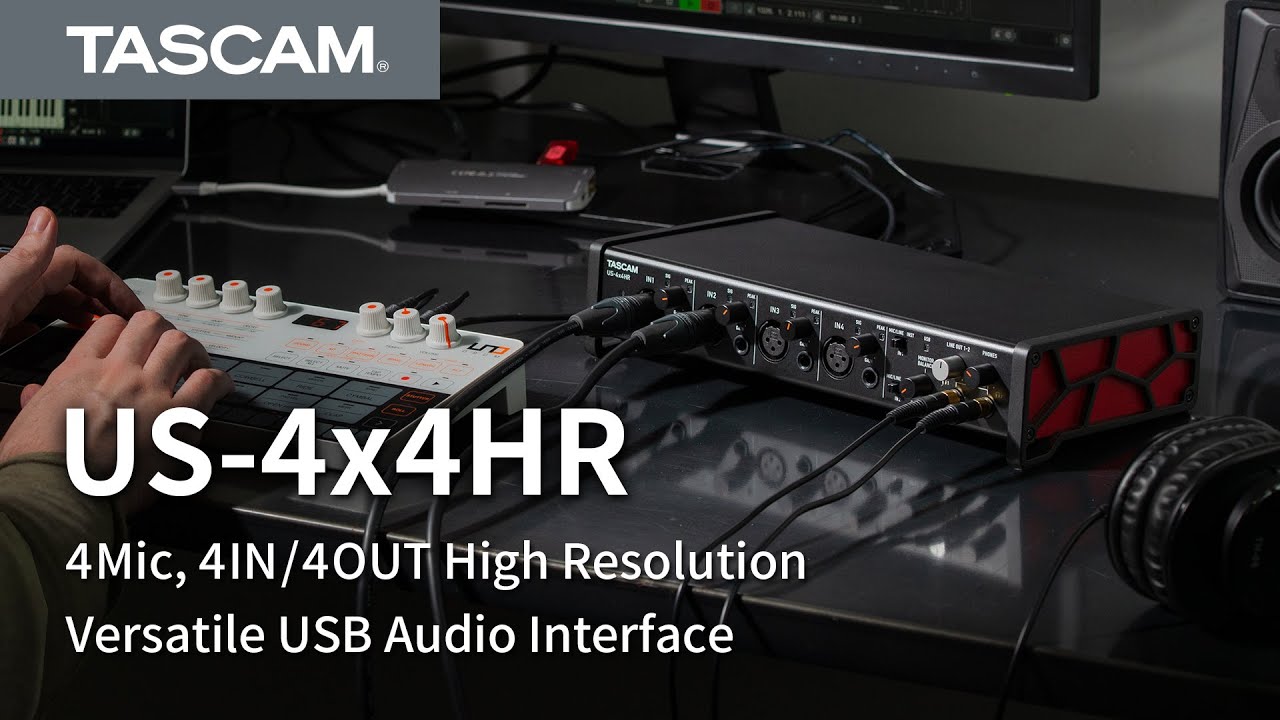TASCAM US-4x4 Audio Interface Feature Check Video