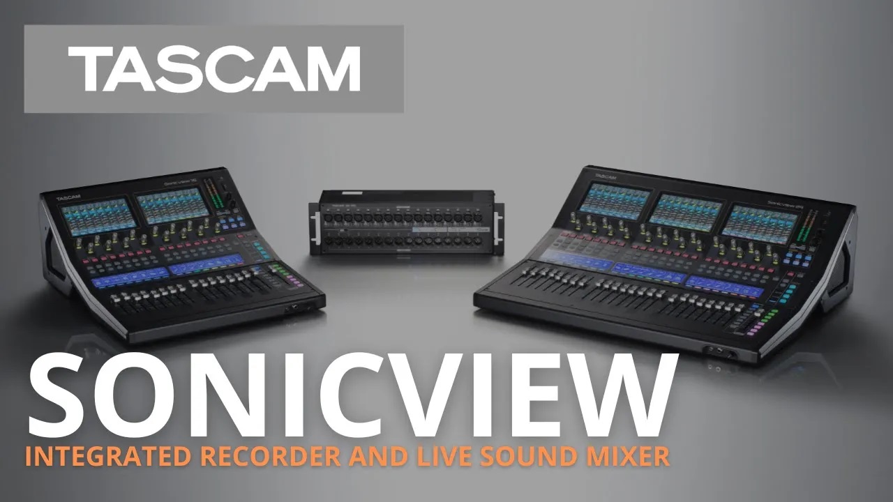 TASCAM Sonicview - Integrated Recorder and Live Sound Mixer