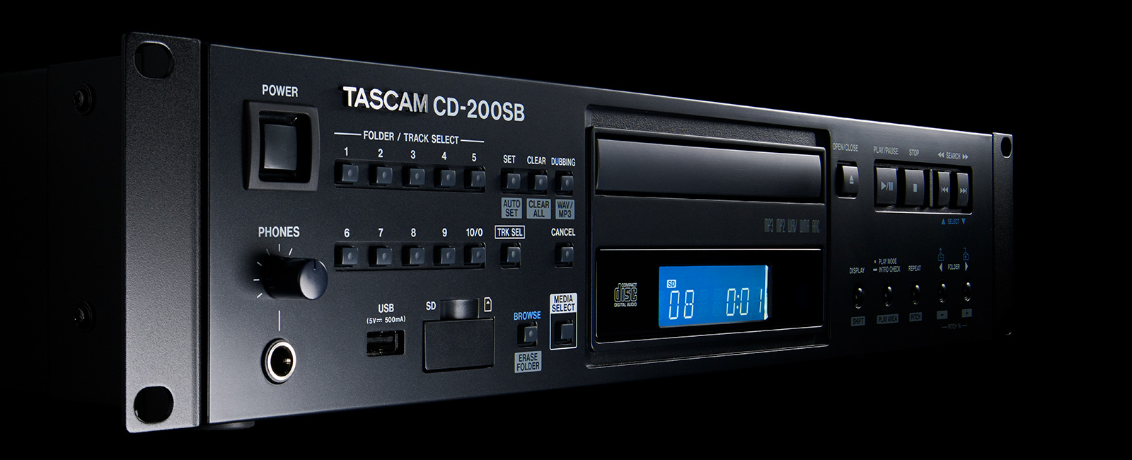 CD-200 | 業務用 ＣＤ プレーヤー | TASCAM (日本)