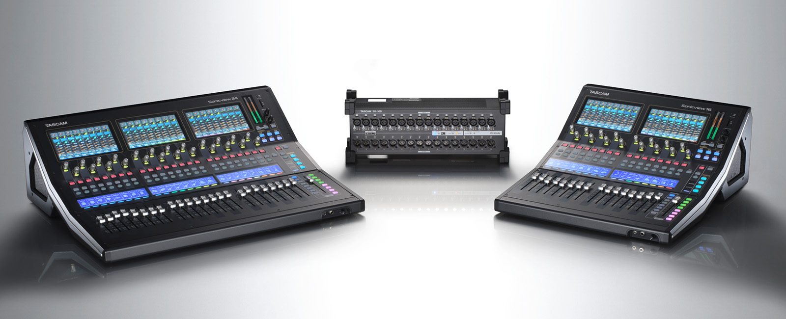 TASCAM Announces the TASCAM Sonicview Digital Mixers with Multi-Environment Touch Screens