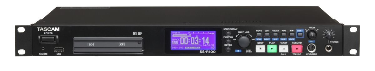 SS-R100 | ソリッドステートステレオオーディオレコーダー | TASCAM (日本)